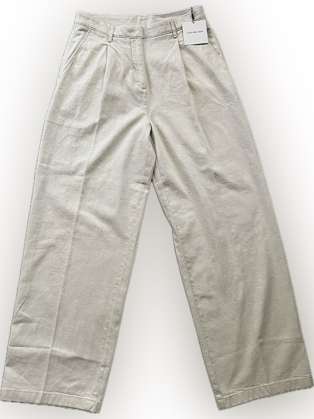 [NWT] CALVIN KLEIN Pleated Wide-Leg Pants Women’s W28